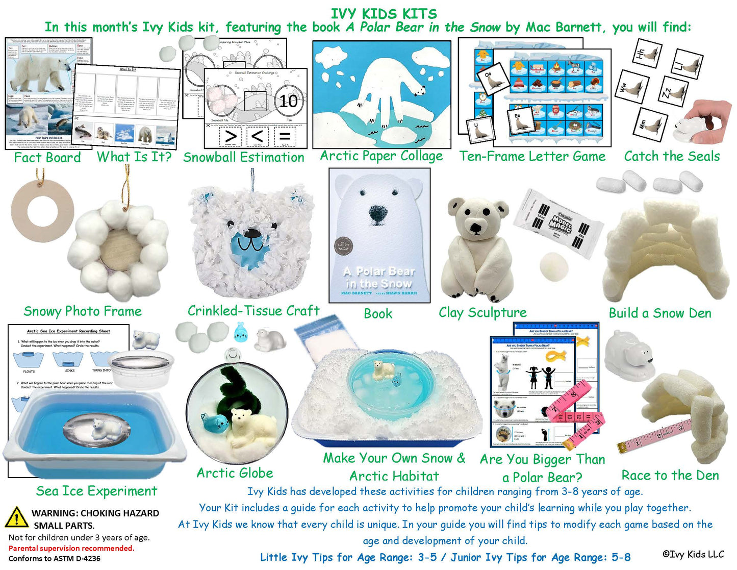Polar Bear and Winter Themed STEM activities