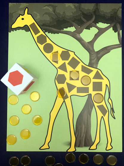 Giraffe Spots Shape Math Game