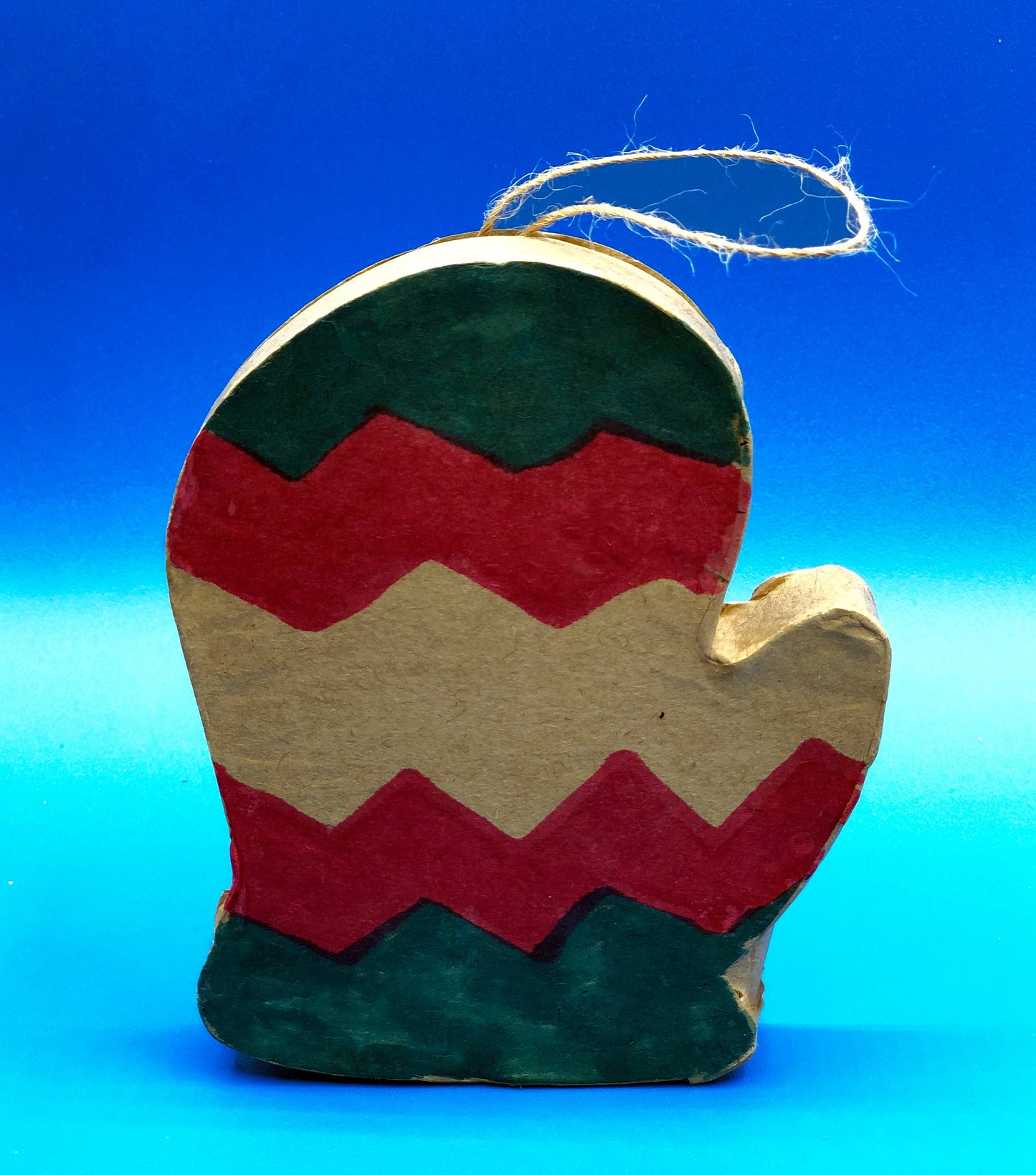 Mitten ornament with thermometer science