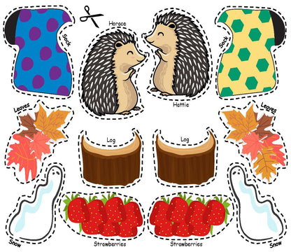 Hedgehugs book story retelling activity