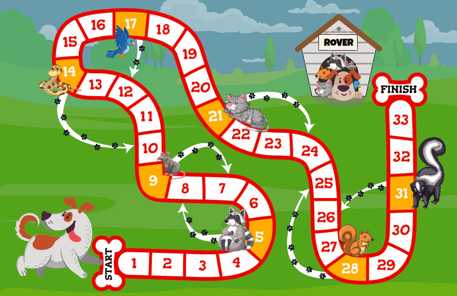 Dog themed board game