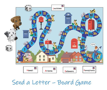 post office themed board game