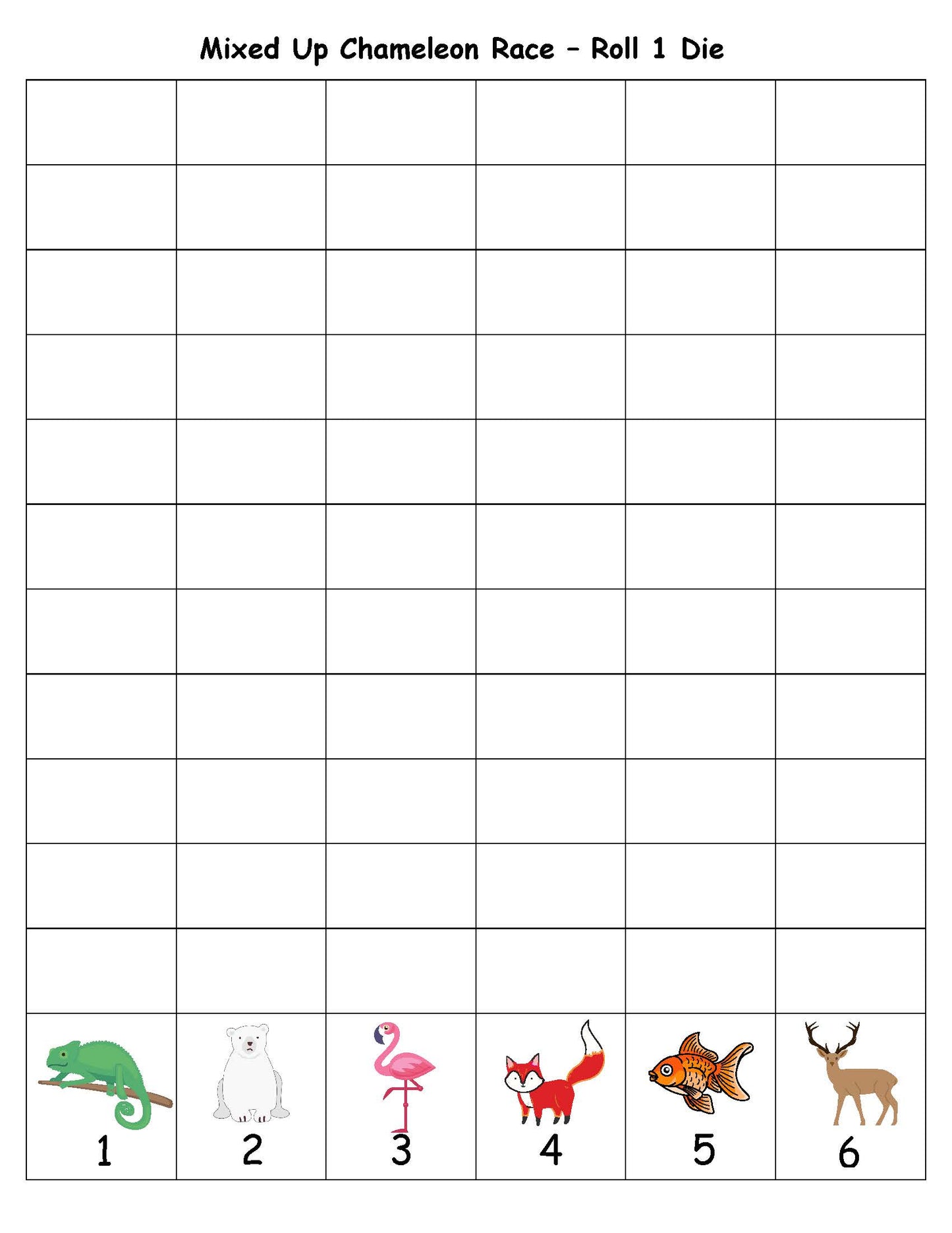 Chameleon Race Game