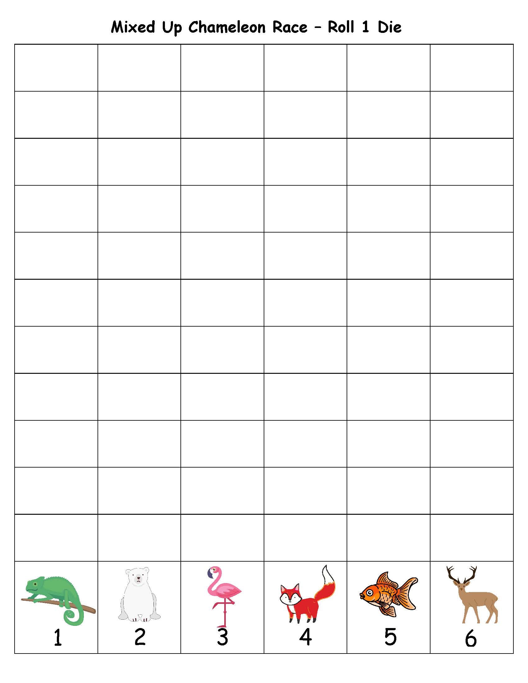Chameleon Race Game