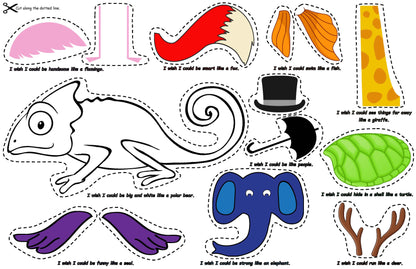 Mixed-up chameleon story retelling
